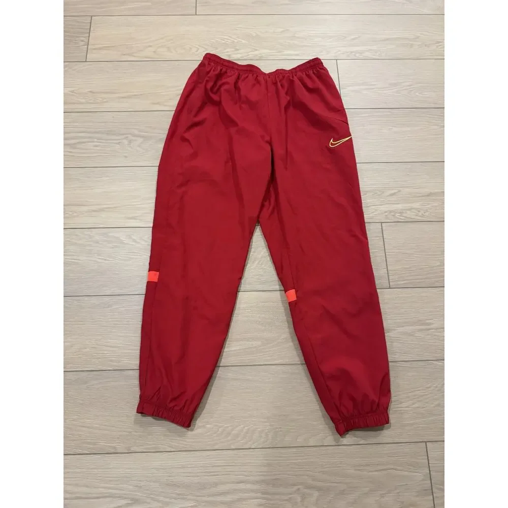 Nike Dri-Fit Woven Soccer Pants Mens Size Large Red Mesh Inner Vents CW6128 687